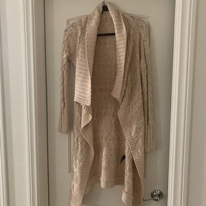 Bebe long beige cardigan S